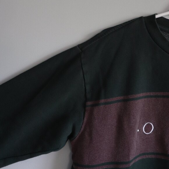 Obey Men's S Green‎ Crewneck Graphic Pullover Long Sleeve Fleece Stretch Sweater - Picture 3 of 13